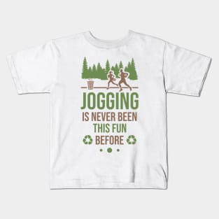 Plog Tshirt - Jogging Plogging To Clean Nature Fitness Kids T-Shirt